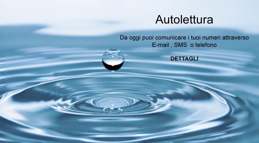 Comunica l'autolettura